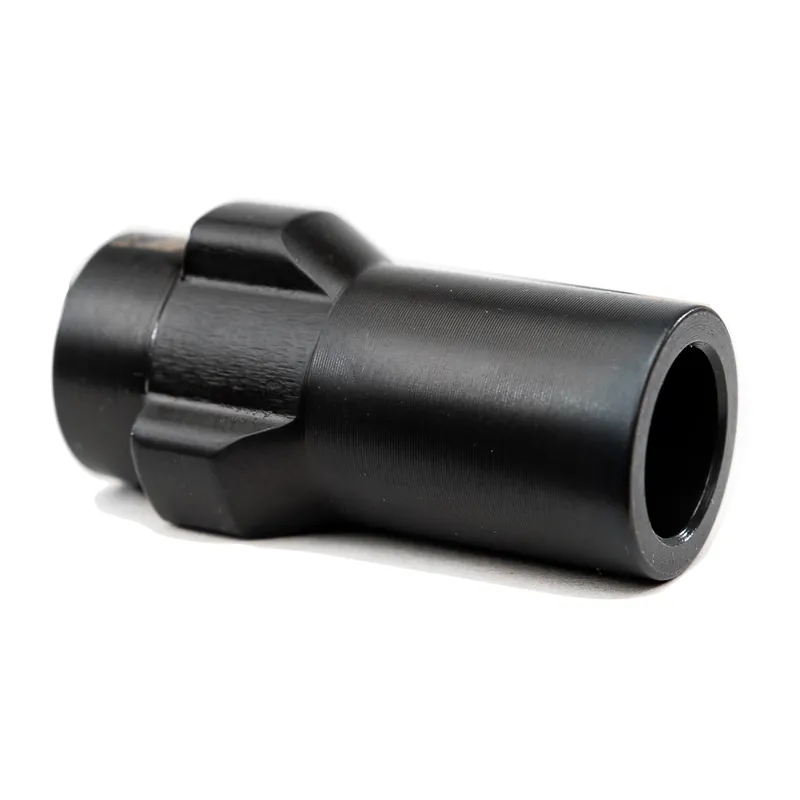Angstadt Arms 3-Lug 9mm Muzzle Adapter, 1/2x28 Threads, Black Nitride Steel AA093LSD28