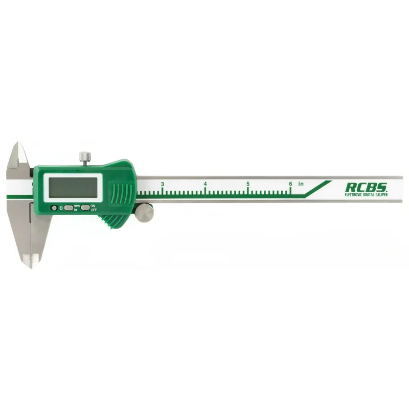 RCBS 0-6in Electronic Digital Caliper, Hardened Stainless Steel, Inch/Millimeter Switch 87323