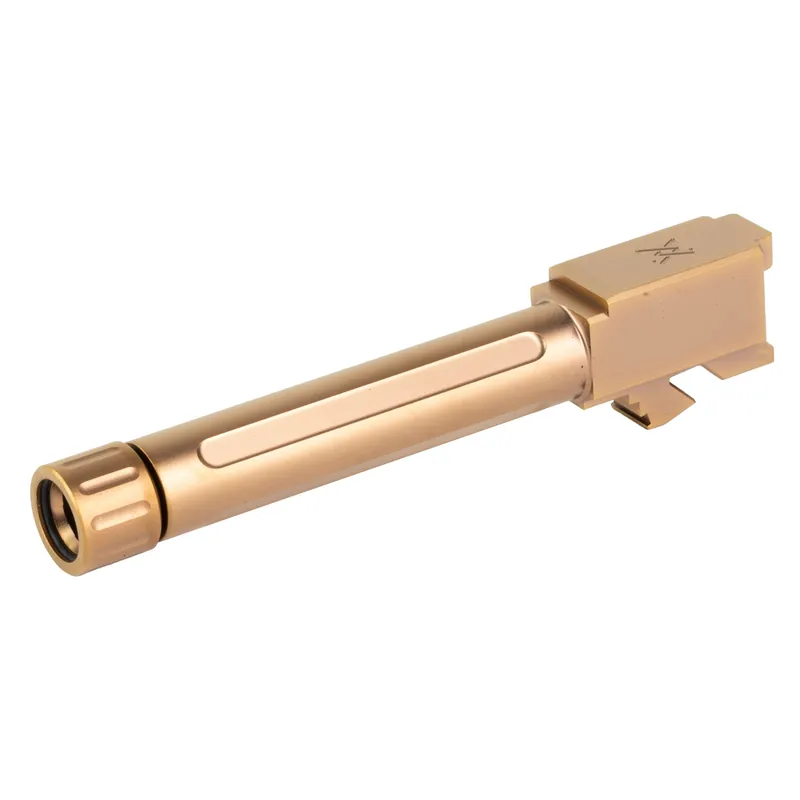 True Precision Threaded Match Barrel for Glock 19/19X/45 9mm Copper TiCN 1/2x28 TP-G19B-XTC
