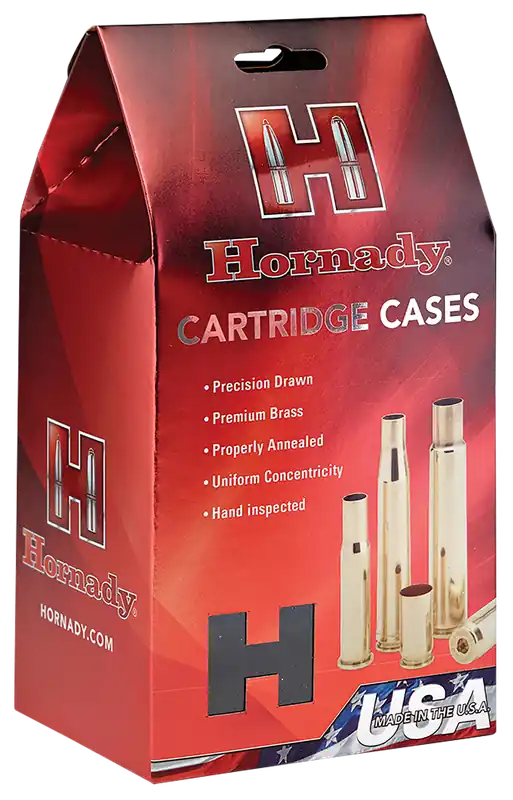 Hornady .45 Colt Unprimed Reloading Brass Cases, Uniform Wall Thickness (100/Box) 8780