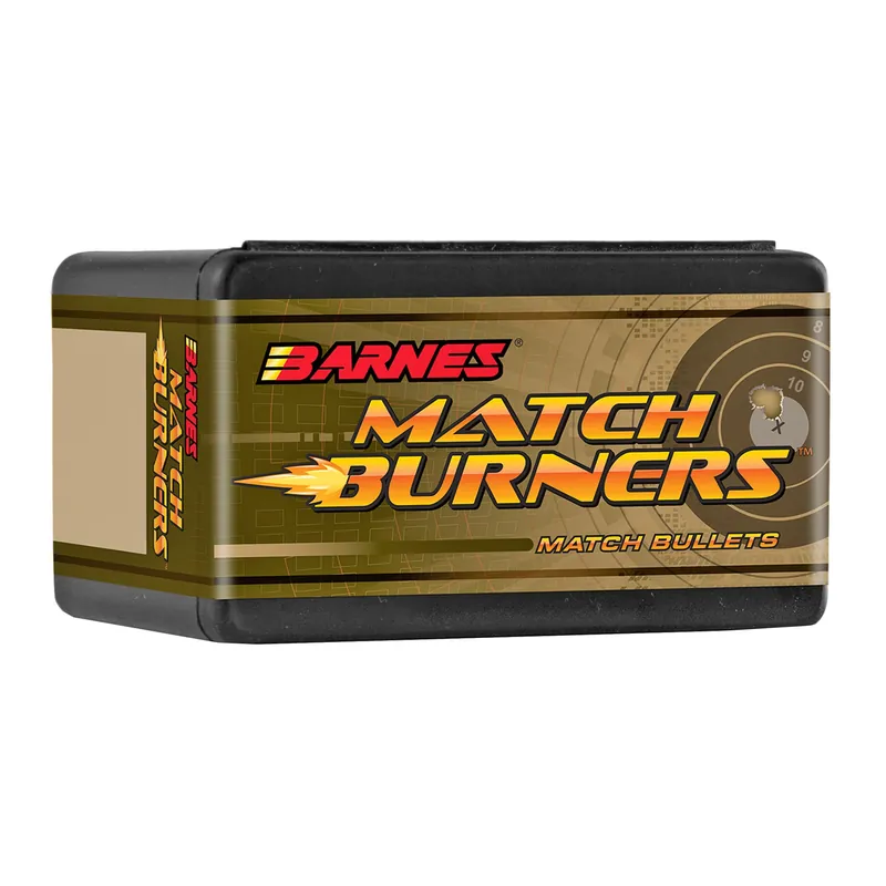 Barnes Match Burners .264 Diameter 145gr Boat Tail Match Bullets, 100 Count 30100