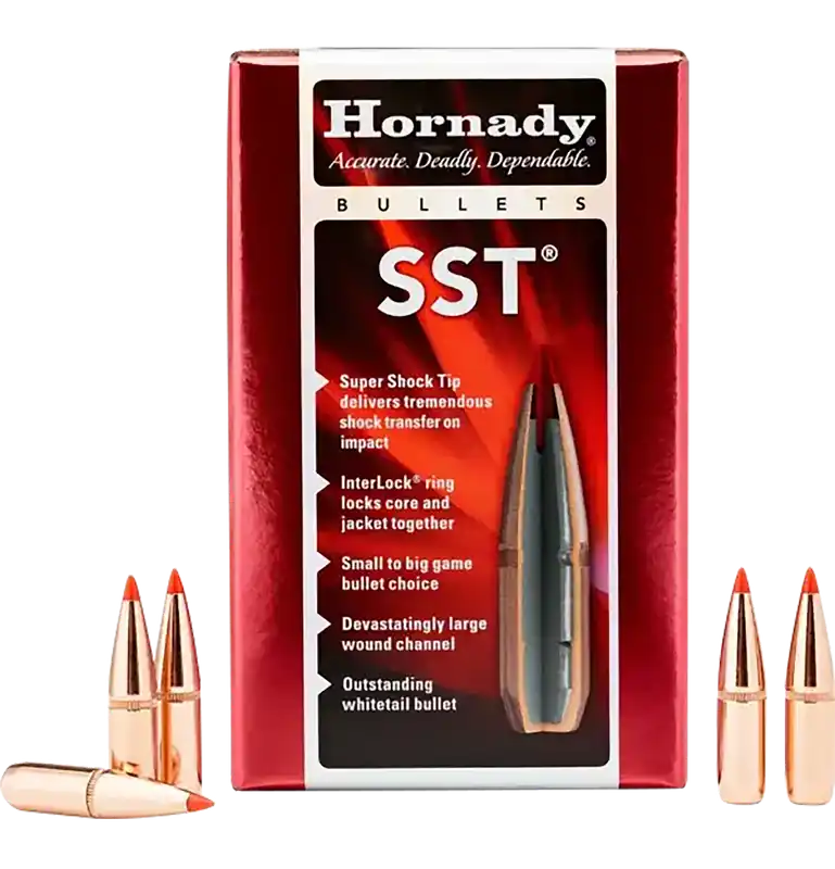 Hornady SST Super Shock Tip 6.5mm .264 140gr Polymer Tip Hunting Bullets 100/Box 26302