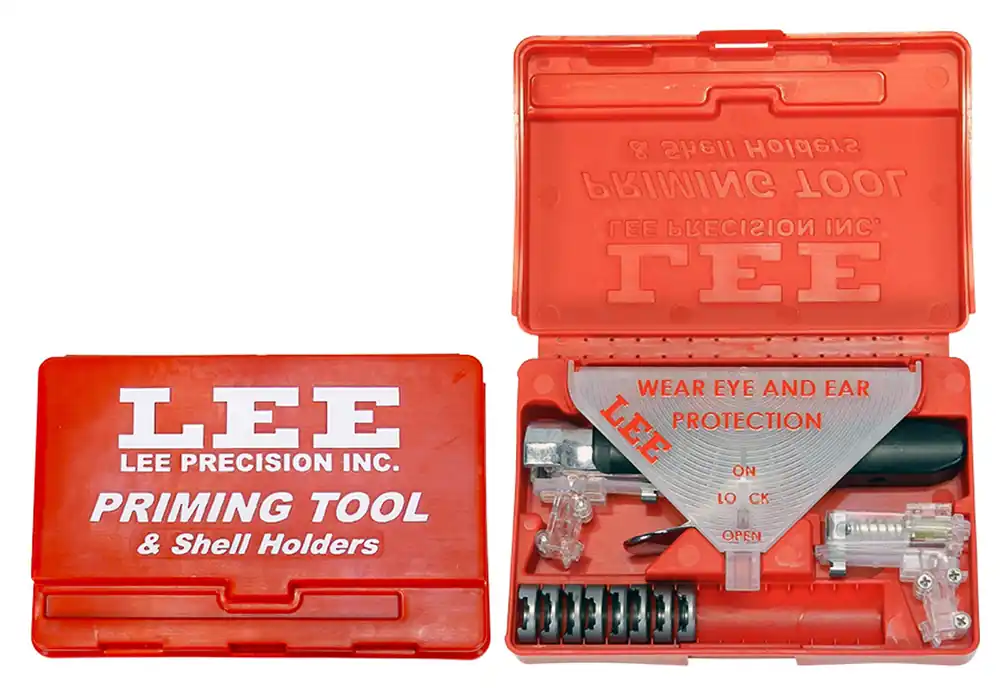 Lee New Auto-Prime Hand Priming Tool Kit w/ Shell Holders & Storage Case 90215