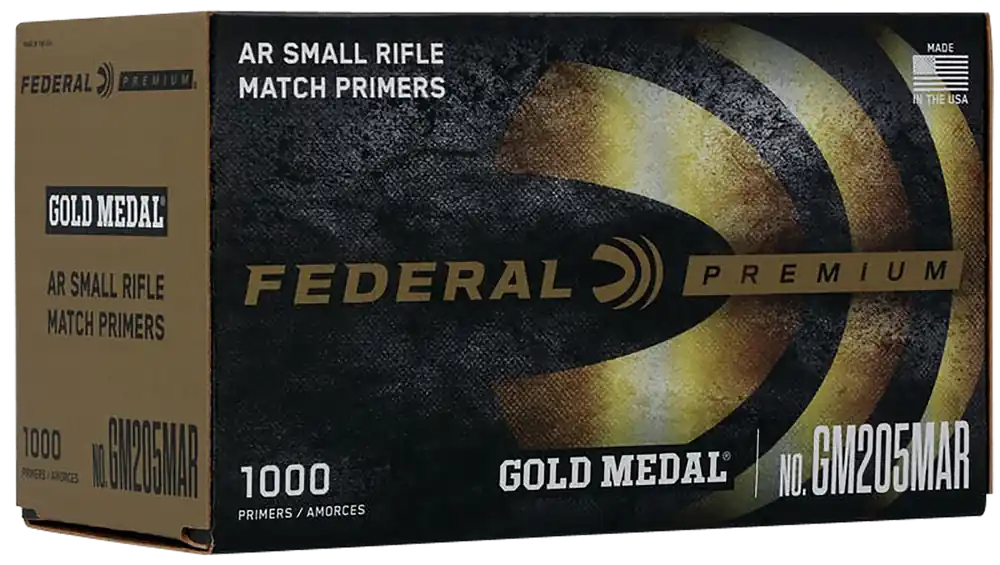 Federal Gold Medal AR Small Rifle Match Primers, Mil-Spec Sensitivity & Consistent Ignition GM205MAR