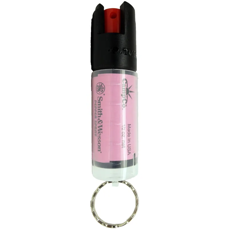 Caliber Gourmet Smith & Wesson Pepper Shield Keychain Pepper Spray 0.5 oz Pink SWP-1201P