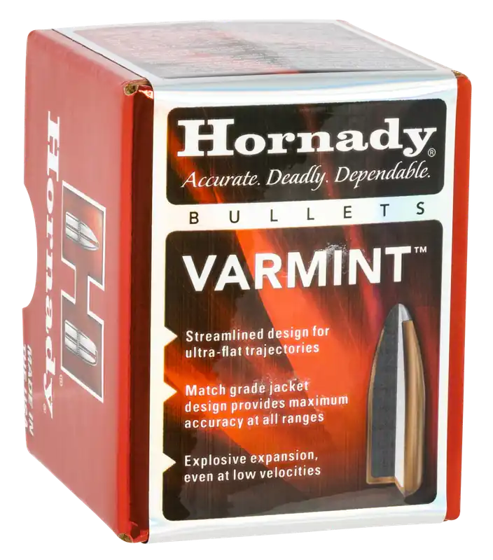 Hornady Traditional Varmint .22 Cal .224 55gr Spire Point Bullets, 100/Box (2265)