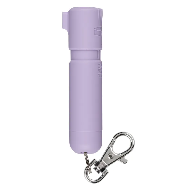 Sabre Mighty Discreet Pepper Spray w/ Snap Clip Keychain, Powerful Stream, Lavender MD-LV-02