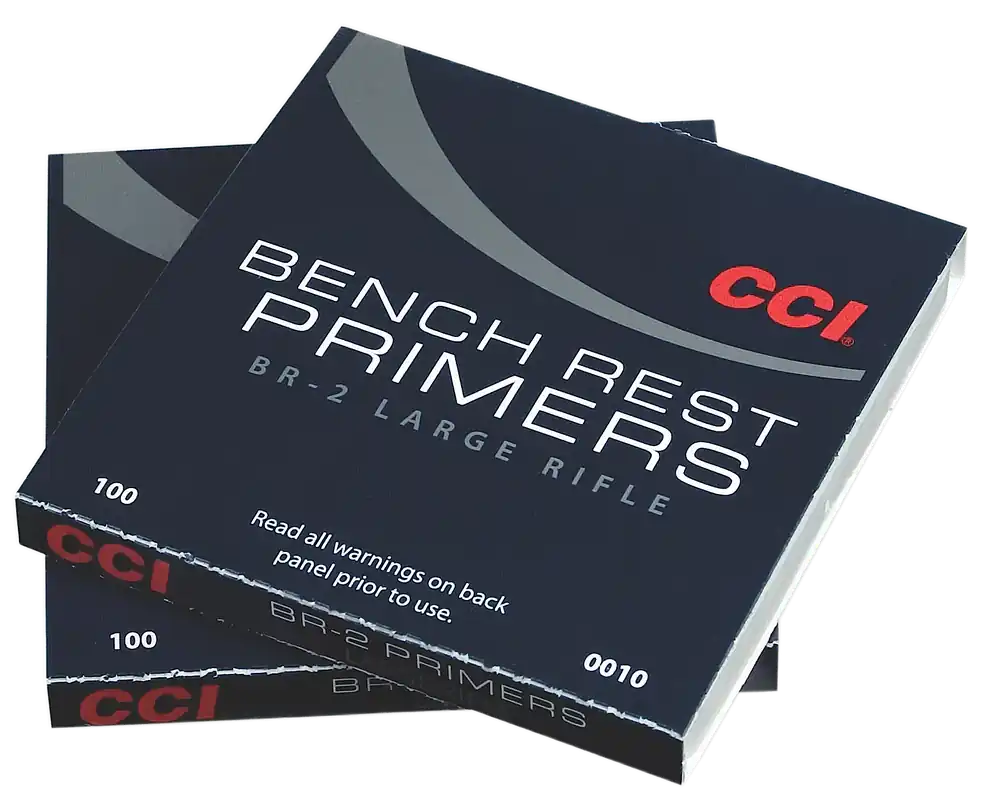 CCI Bench Rest BR-2 Large Rifle Primers, 1000-Count Box for Precision Reloading 0010