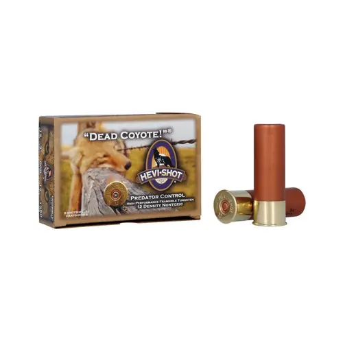 HeviShot Dead Coyote 12 Gauge 00 Buck 3in Tungsten Predator Shotshells 1350 FPS HEVHS42213