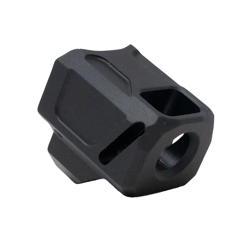 Faxon Firearms EXOS-553 9mm Pistol Compensator for Glock 17 Gen 5, 1/2x28 FXFF-P-A-COMP-DS-G-03