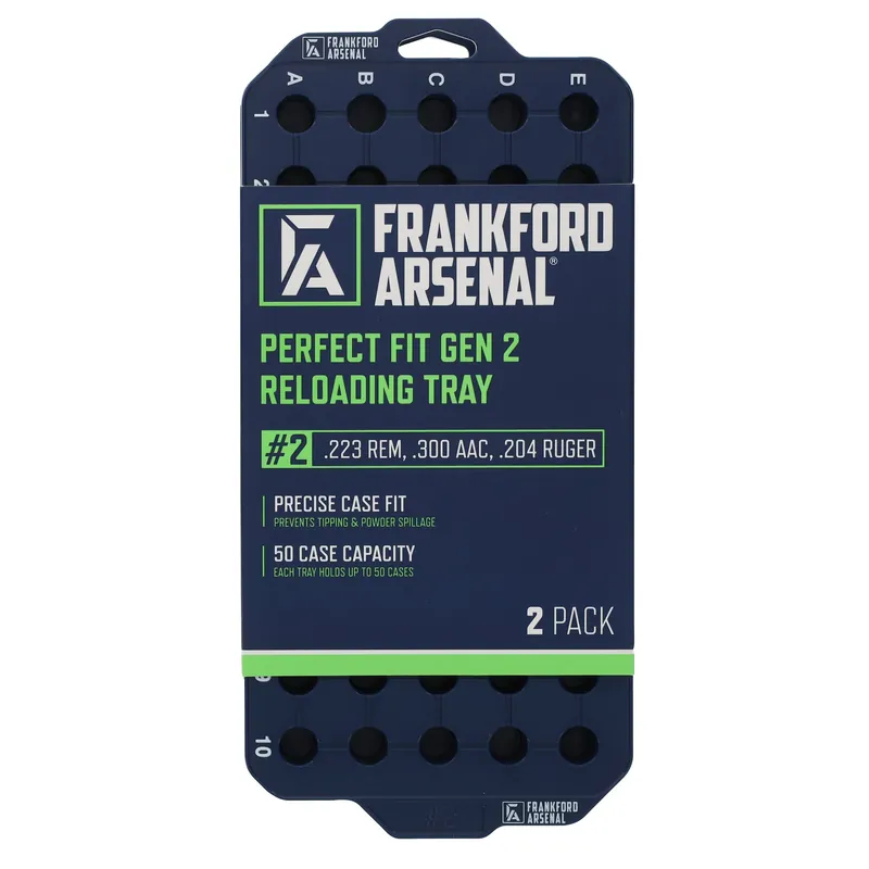 Frankford Arsenal Perfect Fit Gen 2 Reloading Tray 5 for .308 Win/6.5 Creedmoor, 2-Pack 1183640
