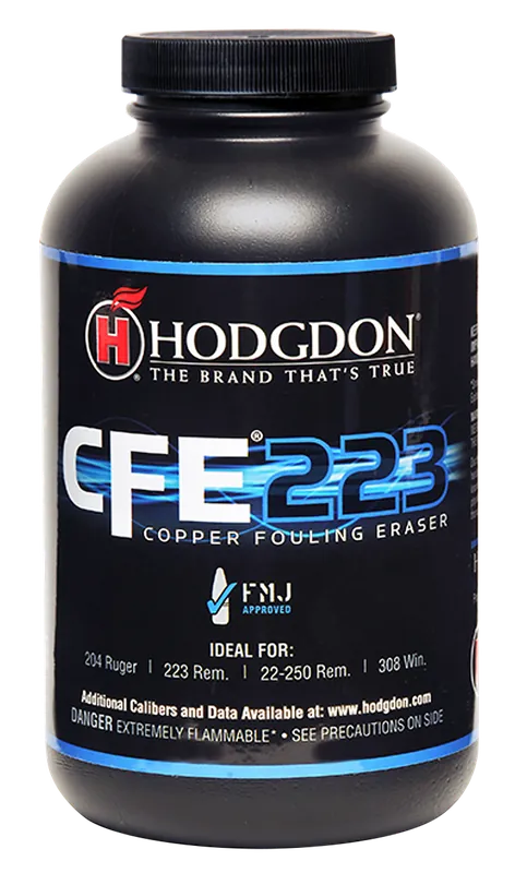Hodgdon CFE 223 Spherical Smokeless Rifle Powder, Copper Fouling Eraser Formula, 1 lb 2231