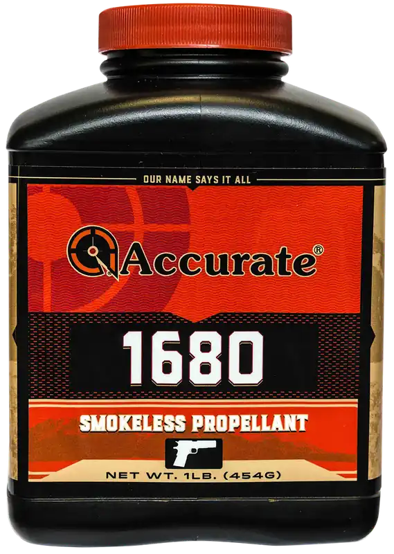 Accurate 1680 Smokeless Spherical Rifle Powder 1 lb Fast-Burning Double-Base Propellant A16801
