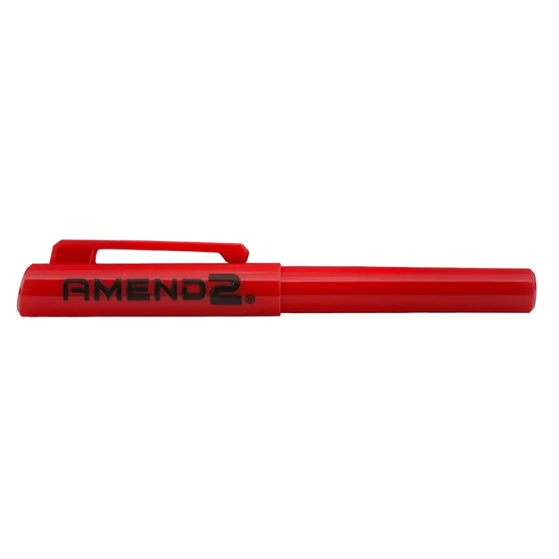Amend2 G10 Red Self-Defense Pen Tool, Metal-Free Minimalist Design, Full-Length Core SDTOOL