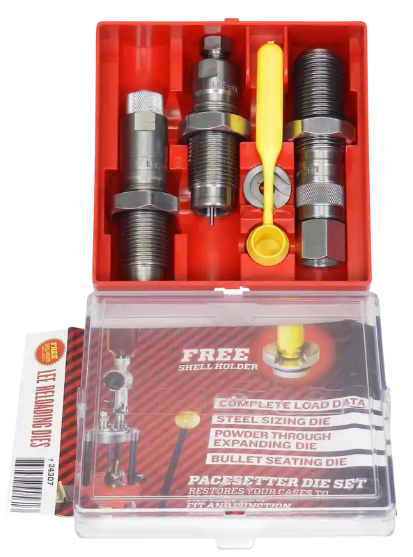 Lee Carbide 3-Die Reloading Set for .32 S&W Long w/ Shell Holder, Powder Dipper 90624