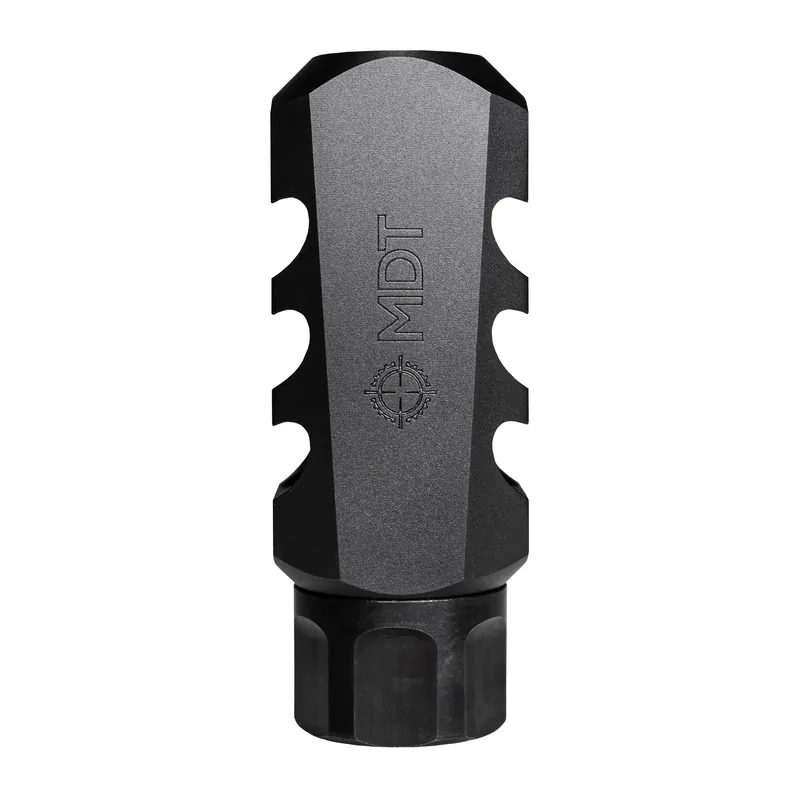 MDT Elite Muzzle Brake, 1/2x28 Thread, Black Nitride Recoil Reduction 103636-BLK