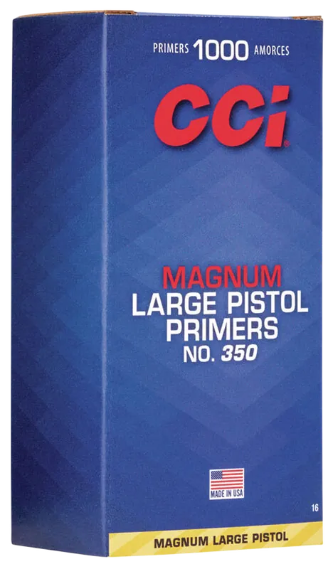 CCI Magnum Large Pistol Primers No. 350 (1000 Count) for Reloading - 0016
