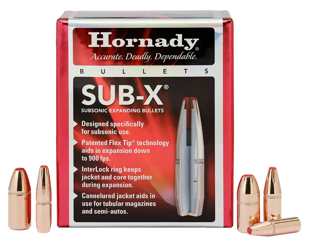 Hornady Sub-X Subsonic Expanding Rifle Bullets .45/.458 410 Grain 50 Count 45052
