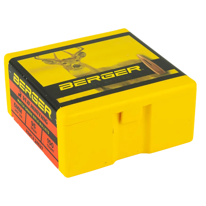 Berger Bullets VLD Hunting Long Range 6mm 95gr Match Grade Reloading Bullets 100/Box 24527