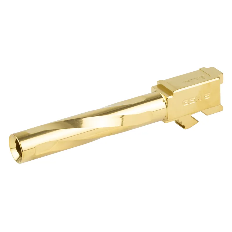 Zaffiri Precision Match Grade Barrel for Glock 17 Gen 5, Titanium Nitride Gold Finish ZP.17G5BG
