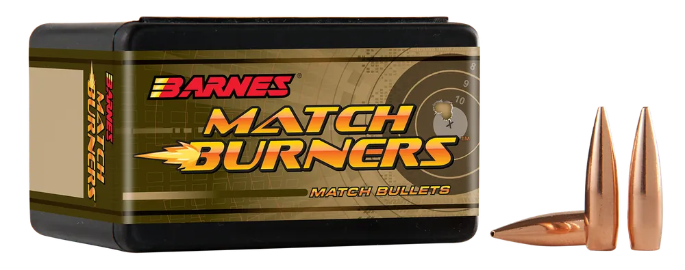 Barnes Bullets Match Burners .30 Caliber 155 Grain Boat Tail Match Bullets 100 Count 30381