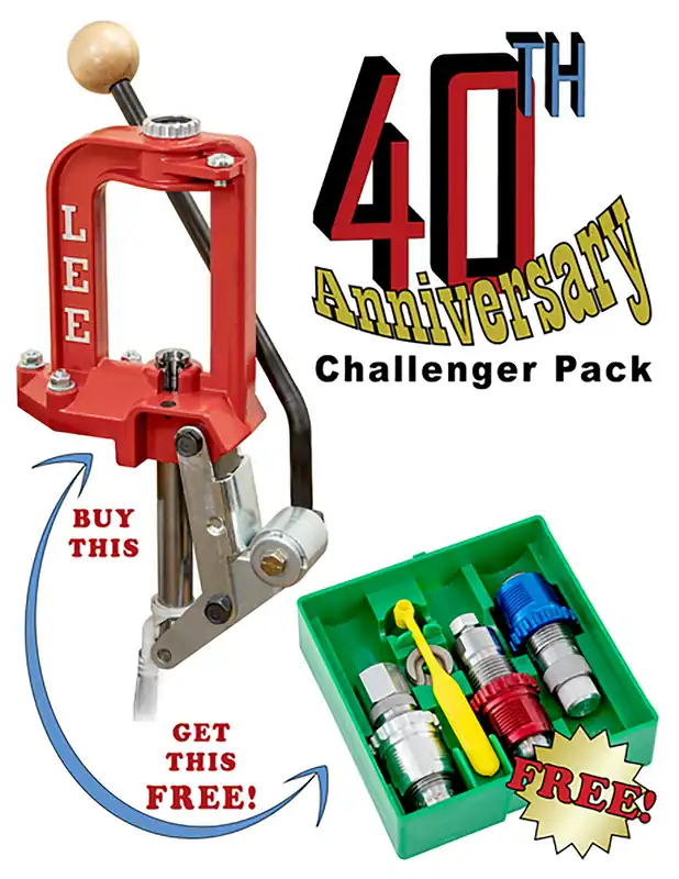 Lee Challenger III Single Stage Reloading Press 40th Anniversary Pack w/ Breech Lock 9mm Dies 92134