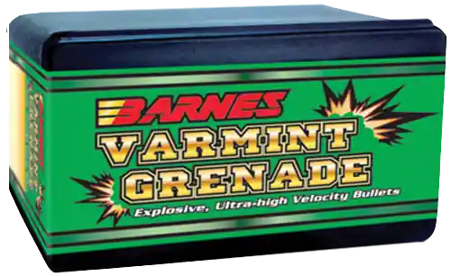 Barnes Bullets Varmint Grenade .22 Hornet 30 Grain Flat Base Hollow Point Bullets, 100/Box 30170