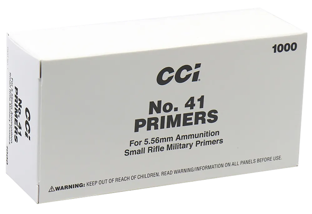 CCI No. 41 Mil-Spec Small Rifle Primers for 5.56x45mm NATO, 1000/Box 1