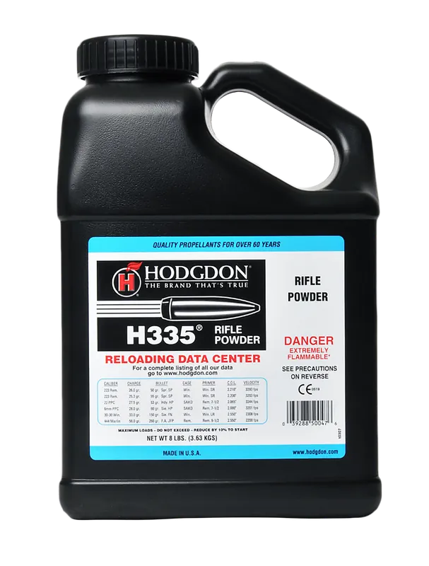 Hodgdon H335 Spherical Smokeless Rifle Powder 8 lb Jug for 5.56 NATO/223 Remington 3358