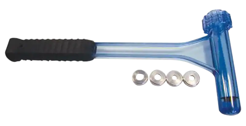 Berry‘s Superior Kinetic Bullet Puller, Blue Plastic with Rubber Grip, 4 Collets, 15315