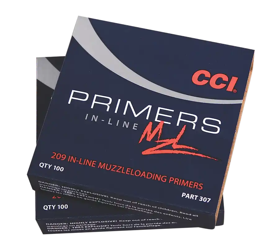 CCI 209 In-Line Muzzleloading Primers, Humid-Condition Ignition, 100 Count Box 0307