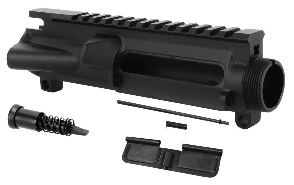 TacFire AR-15 Stripped Upper Receiver 5.56x45mm NATO, 7075-T6 Black Hardcoat Anodized, UP01C