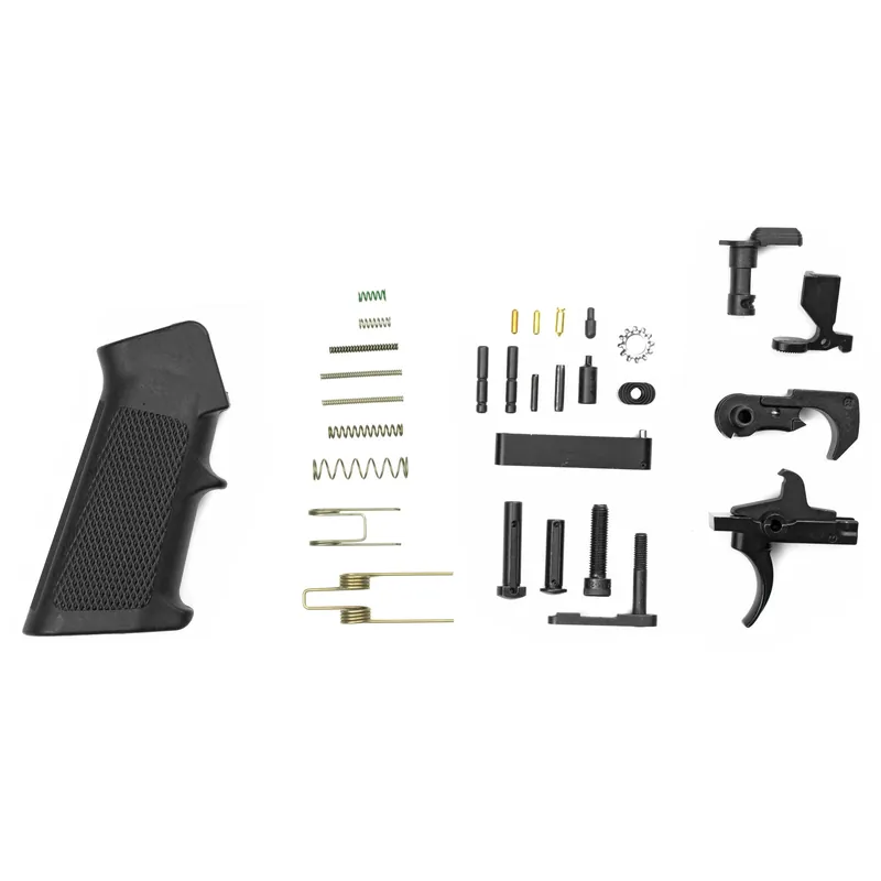 LBE Unlimited AR-15 Complete Lower Parts Kit with A2 Grip & Trigger Guard AR15LPKT