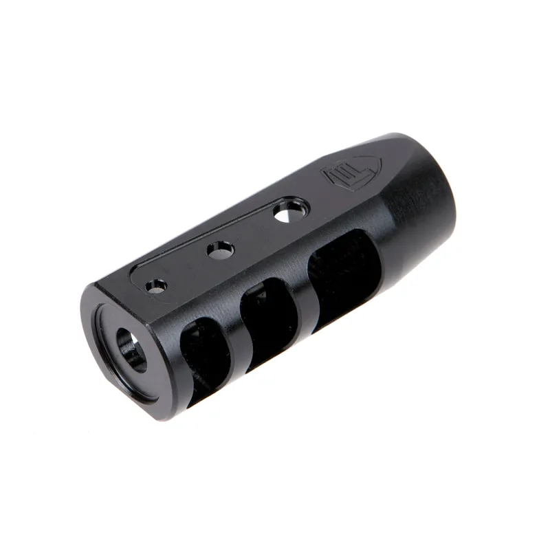 Fortis RED 5.56 NATO Muzzle Brake, 4140 Steel Black Nitride, 1/2x28 Thread, F-RED