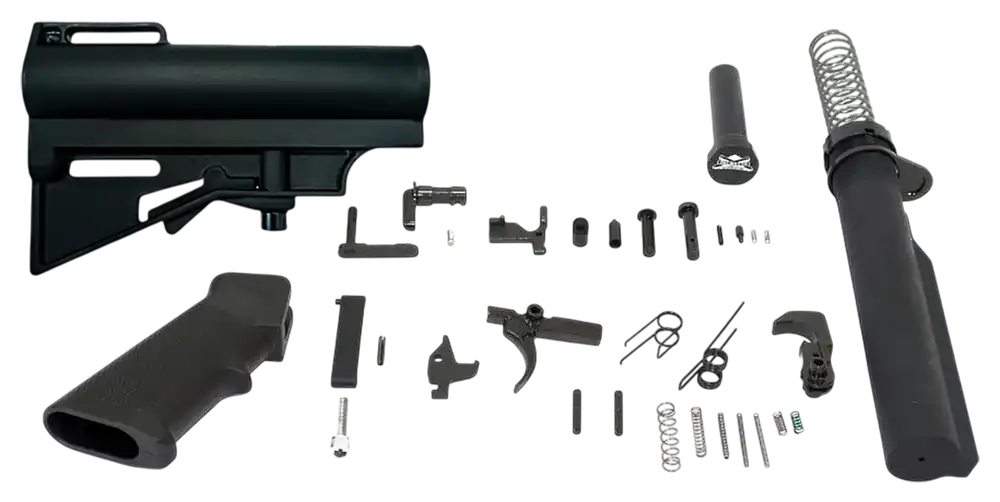 DPMS Panther Arms AR-15 CAR-15 Blade Pistol Lower Build Kit, Adjustable Brace, DP51655159027