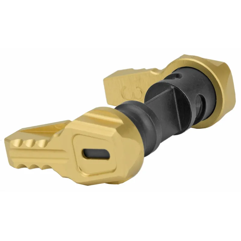 Fortis Manufacturing SLS Fifty Ambidextrous Safety Selector, Gold Finish, SLS-50-GOLD