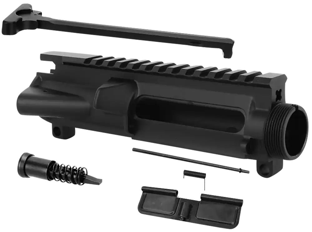 TacFire AR-15 Stripped Upper Receiver Kit, 7075-T6 Aluminum Black Anodized 5.56x45 NATO UP01C2