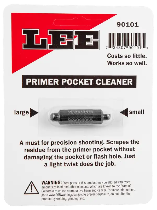 Lee Primer Pocket Cleaner Double-Ended Tool for Large & Small Primer Pockets 90101