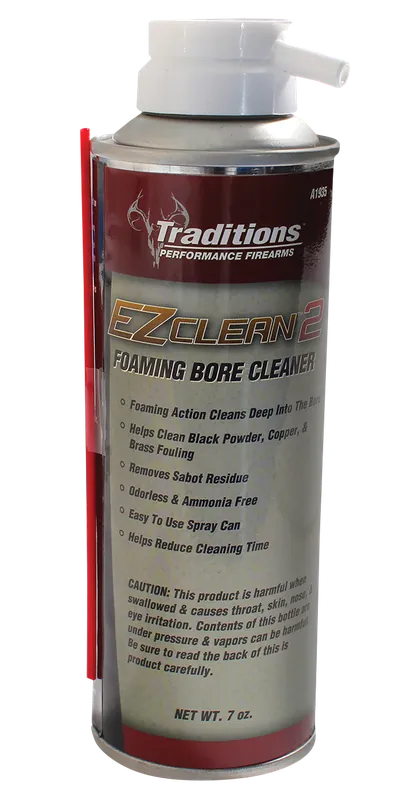 Traditions EZ Clean 2 Foaming Bore Cleaner Spray, Odorless Ammonia-Free, 7 oz A1935