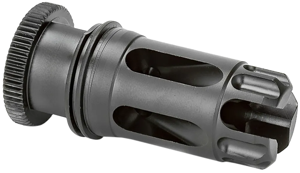 Griffin Armament Dual-Lok Flash Comp Muzzle Device 1/2x28 for .22/5.56 QPQ Nitride DLFC22C1228