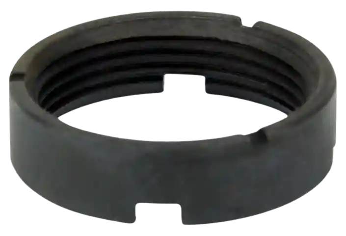 TacFire AR-15 Buffer Tube Castle Nut, Black Steel Mil-Spec Locking Nut MAR039