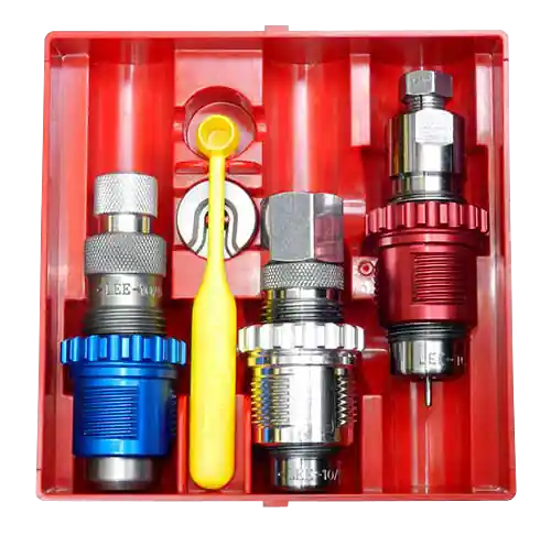 Lee Breech Lock Carbide 3-Die Reloading Set for .38 Special/.357 Magnum with Bushings 91878