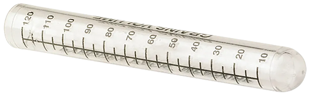 Traditions Clear Composite Powder Measure Tube, 10–120 Grain Graduated Markings A1381