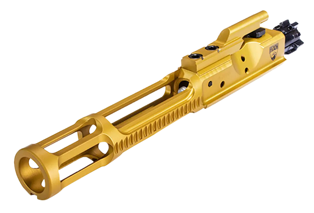 FAXON FIREARMS Gunner 5.56 NATO Bolt Carrier Group, Nitride Finish, Full Auto, Gold FF556BCGCNITRIDELWTIN