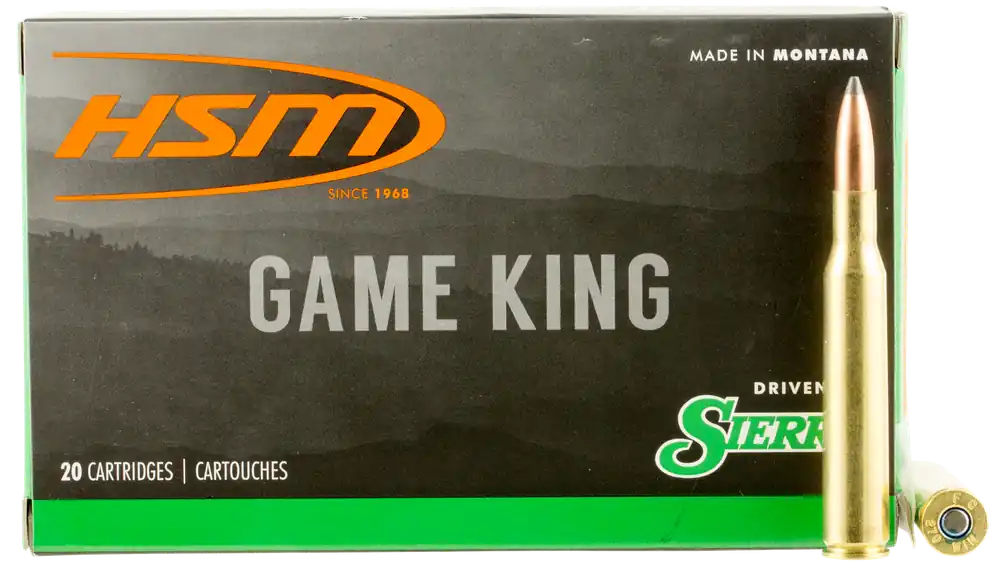 HSM Game King .270 Winchester 150 Grain Sierra GameKing Spitzer Boat Tail Rifle Ammo 27013N