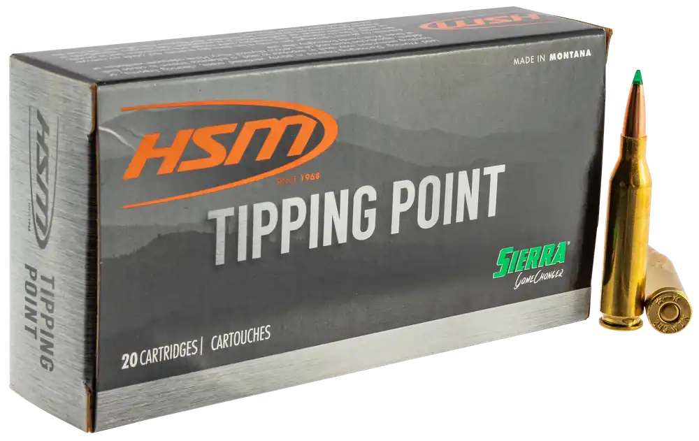 HSM Tipping Point .30-06 Springfield 165 Grain Sierra GameChanger Brass Case Ammo 20 Rounds 300645N