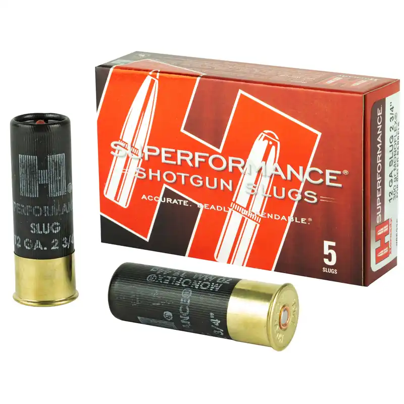 Hornady Superformance 12 Gauge 2-3/4 Inch 300gr MonoFlex Slug Shotshell Ammo 5/Box 86236