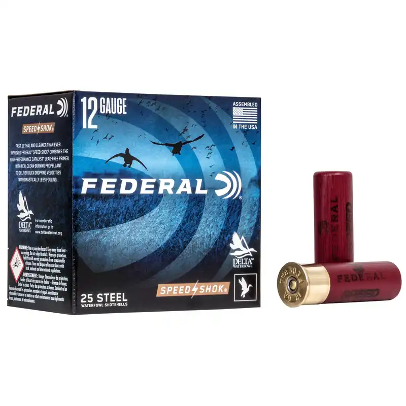 Federal Speed-Shok Waterfowl Steel Shotshell Ammo 12 Gauge 3in BB 1-1/4 oz 1450 fps WF142 BB