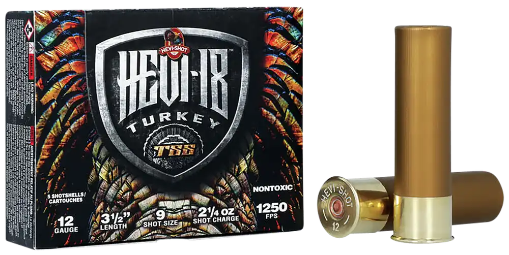 HEVI-Shot HEVI-18 TSS Turkey 12 Gauge 3-1/2in 2-1/4oz 9 Shot 1250 fps HS4509