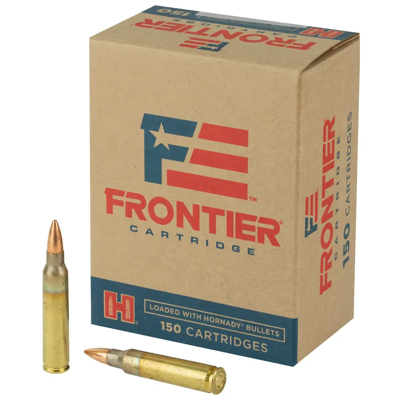 Frontier Cartridge .223 Remington 55 Grain Full Metal Jacket (FMJ) Rifle Ammo 150 Rounds FR1015